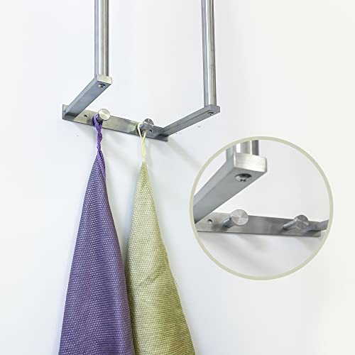 Porte-serviettes mural compact pour optimiser le rangement des petits espaces