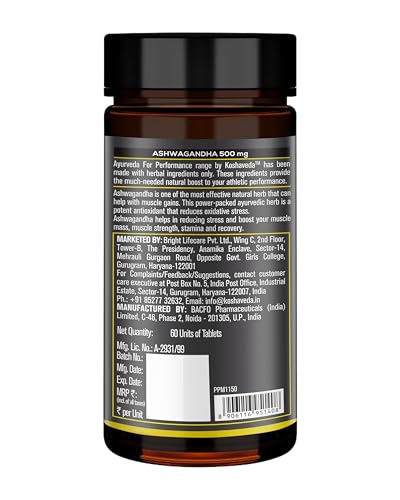 Image of Koshaveda Ashwagandha 500mg (60 Tablets) & MB Shilajit Pro (20g Shilajit Resin) | For Immunity, Strength, Stamina & Endurance