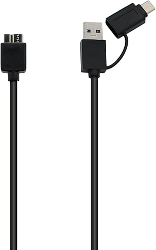 PDEEY Cable de disco duro, cable micro B a USB CUSB 3.0, transferencia de datos de 5 Gbps, 1.5 pies disponible en Yaxa Peru