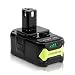 Produktbild DSANKE 5,5Ah Akku Ersatzakku für Ryobi 18V P108 Akku Ersatzakku für Ryobi 18V Akkugeräten One+ Lithium-Ion RB18L15 RB18L25 RB18L30 RB18L40 RB18L50 P102 P103 P107 P108 P109 mit LED Ladestandsanzeige