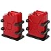 POENVFPO RC Car Simulated Fuel Decoration for 1/8 1/10 RC Crawler Car for SCX10, 2 Pack Mini Oil Can Upgrade Accessory (Red)