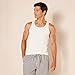 Amazon Essentials Men's Slim Fit Breathable Cotton Tank Undershirts, Pack of 6, White, X-Large