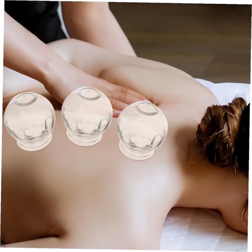 5 unidades de copas de ventosa de vidrio grueso para terapia de ventosas, seguras y aptas para masaje y uso doméstico, fuerte adherencia y bordes suaves miniatura 6