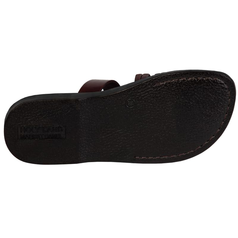 Holy Land Market Men/Women Biblical Jesus Leather Sandals/Slides From Jerusalem (Bethlehem Style II)4