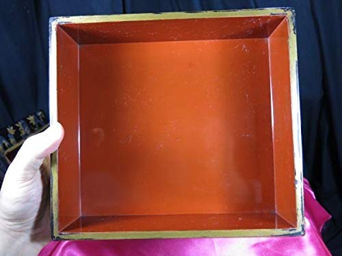 Amazon.co.jp: 龍田川蒔絵四段重箱江戸時代漆工漆器うるし料理御馳走