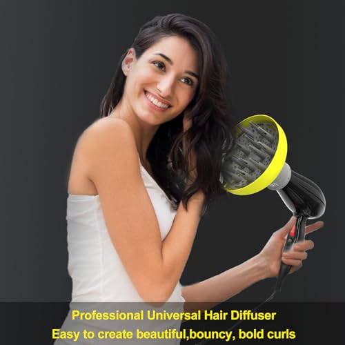 Acessório difusor de cabelo grande para bicos de secador de cabelo de 1,7 a 2,1, acessório universal