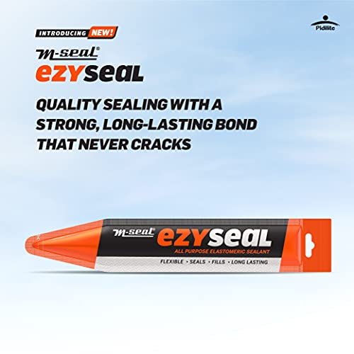 Image of Pidilite M-Seal Ezyseal | Roof & Balcony Waterproof Sealant | Weatherproof Leakage Repair Filler for Concrete Cracks, Walls, Tiles | Outdoor Joint Sealer