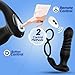 6.0 inches Watertight Decrease Fatigue Massagers Kit with Various Frequency for Man (Black), Rechargeable Waterproof Cordless Body Prostrate Massager with 10 Modes for Men Relax Massaging -bdt3