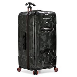 Traveler’s Choice Maxporter II Hardside Polycarbonate Suitcase with Spinner Wheels, Carbon Gray, 30″ Trunk Luggage