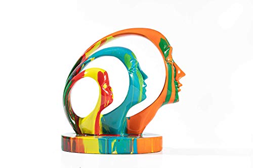 Desktop Resin Statue for Living Room Table Decor, Modern Style Colorful Creative Sculpture Gift for Living Room, Bedroom, Office Desktop, Cabinet Shelf Decoration-Home Decor Gifts