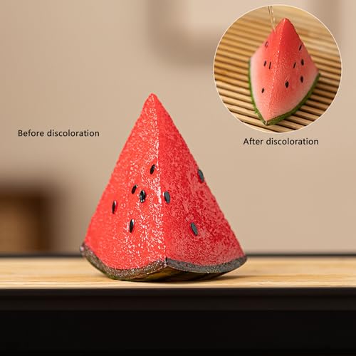 Decoración de mesa aburrida se renueva con estatuilla de sandía interactiva 5