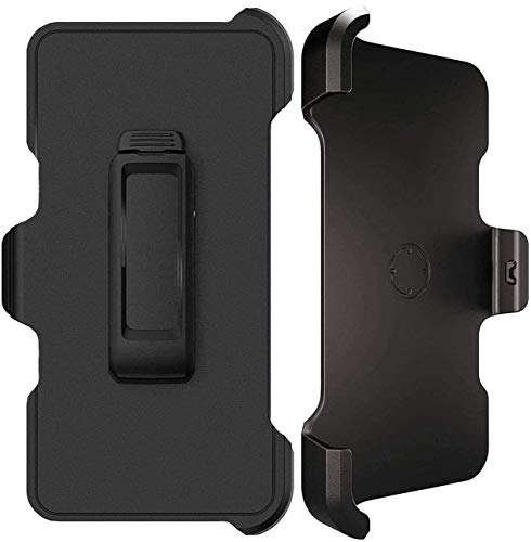 MXX iPhone Xs Max Belt Clip Replacement, Belt Clip Holster Kickstand for iPhone Xs Max - Compatible with Defender Case and Defense Cases - Black (2-Packs)