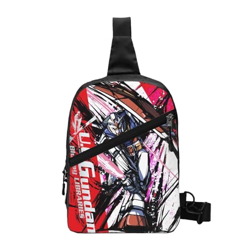 機動戦士ガンダム ボディバッグ ショルダーバッグ メンズ レディース ウエストポーチ 斜め掛け 運動 軽量 防水 大容量 通勤 ハイキング 旅行 スポーツ 折り畳み式