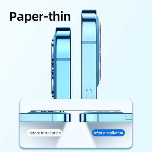Image of NEW'C for iPhone 12 Screen Protector + Camera Lens Protector Tempered Glass