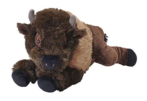 Wild Republic Ecokins, Bison, Stuffed Animal, 12 inches, Gift for Kids Plush Toy, Made from Spun Recycled Water Bottles