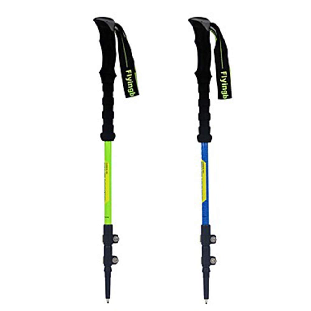 GSP Trekking Pali 3 sezioni Multifunzione Bastoncini da Passeggio Bastone da Trekking Accessori Lega di Alluminio 135cm Maniglie Regolabili per Esterno Lunghezza Lega di Alluminio al tungsteno