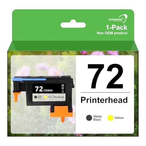 Tête d'impression 72 C9380A MBK avec puces à jour pour flux d'encre fluide HP Designjet T1100