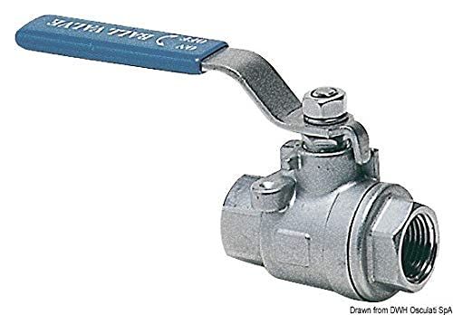 Vanne à bille passage total AISI 316 3/4 Osculati en acier inox marin durable