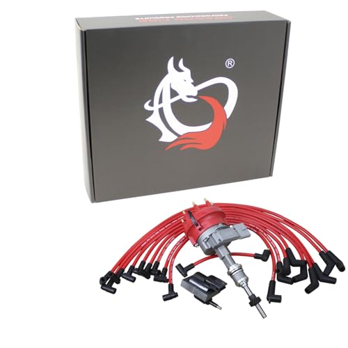 AIP Electronics New Dragon FIRE Performance Complete Power Pack EFI Ignition Distributor Coil and Plug Wires for 1985-1993 Ford Mercury Lincoln 5.0L V8 OEM Fit Kit-1041