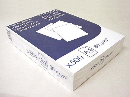 PAQUETE 500 FOLIOS HOJAS BLANCO DIN A4 80 GR PAPEL FOTOCOPIADORA IMPRESORA MULTIFUNCION (ESPECIAL FABRICADO EN FRANCIA EUROPA)