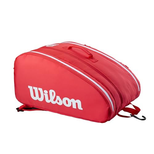 WILSON Super Tour Red Pickleball Bag - Red/White