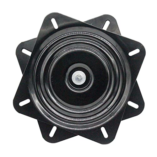 Ytsmotor Heavy Duty Bar Stool Swivel Replacement 360° Seat Swivel Base Bar Stool Swivel Plate Black (6 Inch) #TOP28