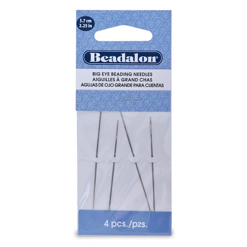 Beadalon Big Eye Needles 2.25-Inch 4 Pieces #TOP7