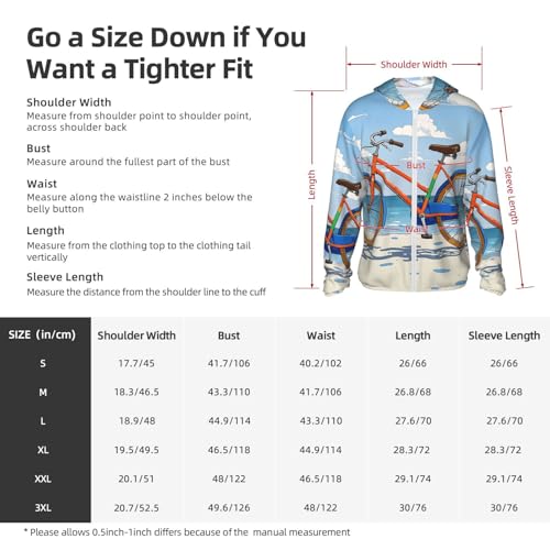 Sun Protection Hoodie Shirt Colorful bicycle UPF 50+ Long Sleeve Outdoor Rash Guard for Men Women2