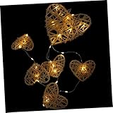 PHENOFICE ハート型吊るし飾り ラタン製ナイトライト ディスプレイ用 夢をかむ飾り 自然素材 丈夫で長持ち 電池別売り