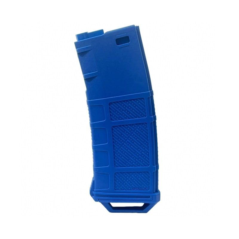 Genérico AMAROK Cargador Mid-Cap A13 para M4/M16 de Airsoft, 250 BBS, Azul, Compatible con Todo Tipo de réplicas de Airsoft