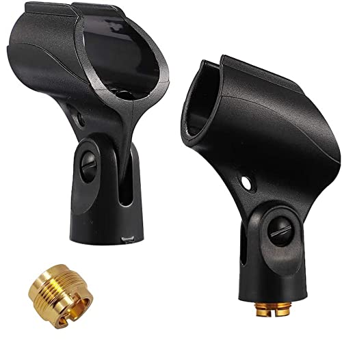 Norhogo 2 Pack mic clips for stands Universal Microphone Clip Holder