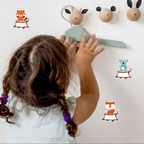 Étiquettes animaux de la forêt : autocollants école et décoration murale de classe 135 pièces - 3