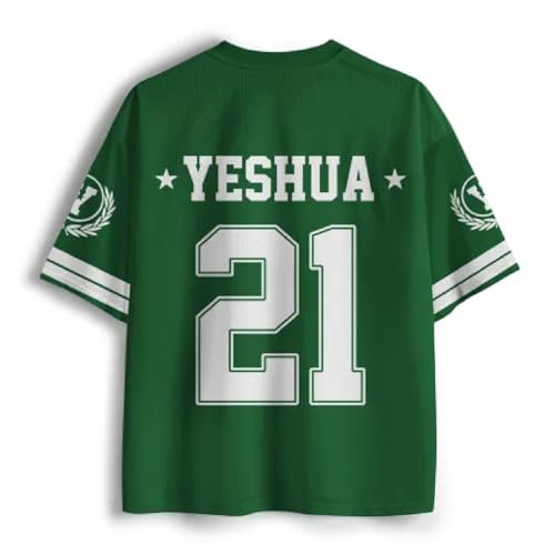 Graphic Tees Summer Novelty Women Men Cotton Oversized Yeshua Sport Style V-Neck Christian Jersey2