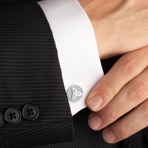 Celtic Trinity Knot Triquetra Cufflinks Sterling Silver2