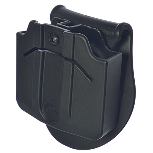 orpaz defensa táctica ajustable 360 rotación, retención doble revista bolsa paddle Holster Taurus 24 – 7/CZ P-09/Sig Sauer P250 FS/Compact 9 mm .40