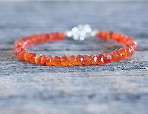 Cuentas De Cornalina Roja Natural Facetadas En Forma De Pepita