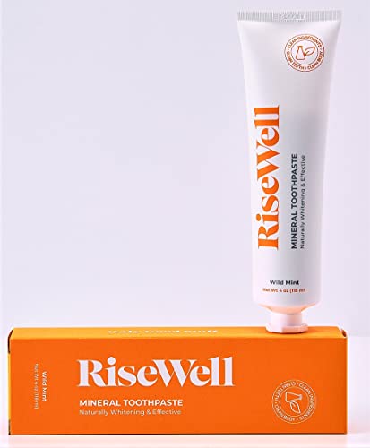 Generic Natural Hydroxyapatite Toothpaste, RiseWell, Natural Toothpaste Without Fluoride, Remineralizing, Japanese Style Toothpaste, Made in The USA, 4 oz (Single)