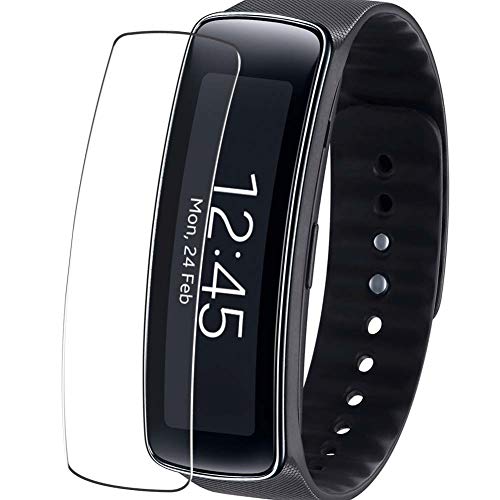 Vaxson 4 Unidades Protector de Pantalla, compatible con Samsung Galaxy Gear Fit R350 [No Vidrio Templado] TPU Película Protectora