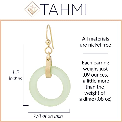 Round Light Sage Green Recycled Glass And 14K Gold Filled Earrings Unique Handmade Sea Glass Jewelry Gift Idea For Women Fun Dangle Statement Earrings For Summer #TOP2