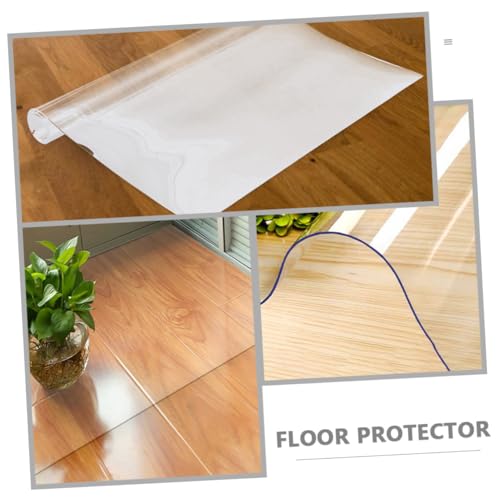 Protector contra arañazos de silla para suelo duro con base transparente de PVC 5
