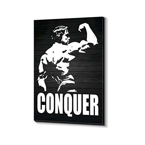 Toile murale motivante citation entrepreneur bureau gym