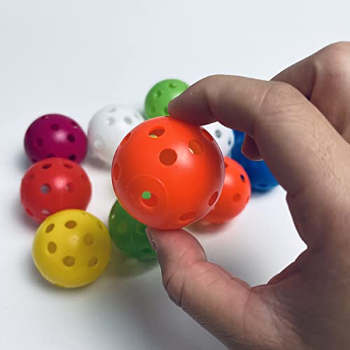 Cat Toys Balls - 12 Pack 42 Mm Dog Toys Balls, Cat Toys For Indoor Cats Balls, Small Balls For Cats Dogs Kitten Pets, Interactive Cat Ball Toy Gifts, Colored Hollow Plastic Golf Balls #TOP7