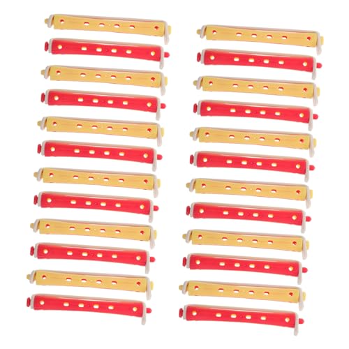 DEARMAMY 24piezas Rizadores De Plástico Cabello Sin Calor Para Permanente Herramientas De Peinado Caseras Ondas Frías Juego De Rulos Para Salones De Belleza y Peinados Caseros