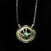 XOFOAO Doctor Strange Necklace Eye of Agamotto Costume Prop Stone Pendant Glow in The Dark