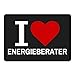 Produktbild Multifanshop Mousepad Classic I Love Energieberater schwarz