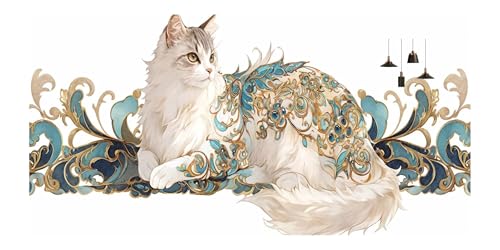 Broderie Diamant Kit Complet Chat Abstrait Toile Canevas 5D - 2