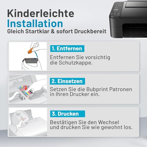 Bubprint Ecoline PGI-580 CLI-581XXL Druckerpatronen Kompatibel für Canon 580 581 Patronen Multipack für Canon Pixma TS705 TR8550 TS6150 TR7550 TS6250 TR8500 TS8251 TS6350 (PGBK/C/M/Y/BK，10er-Pack)