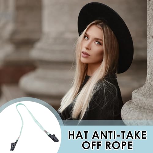 Alça de chapéu removível, cordão de queixo para chapéu à prova de | de vestuário de pesca com retent