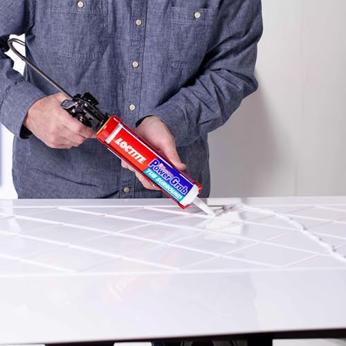 Image of Loctite Power Grab Tub Surround Construction Adhesive, 9 fl oz Cartridge, 1 Pack