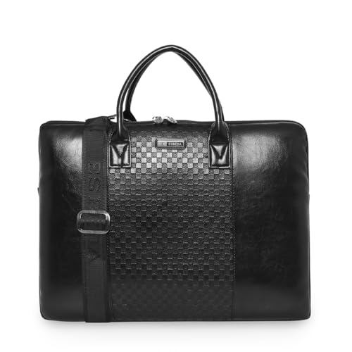 Image of ESBEDA Embossed Textured Laptop Sleeve | Laptop Office Bag For Men |Laptop Bag For Men For Office, Travel, Daily Use, Adjustable Strap